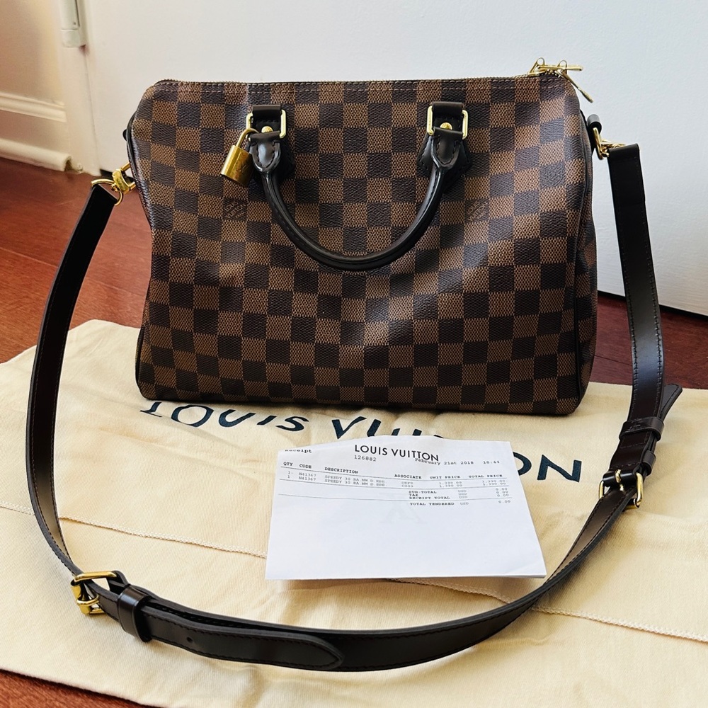 Louis Vuitton Speedy Bandouliere 30 Damier Ebene
